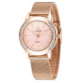 WWOOR 8877 New Watches Women New Style Quartz Wristwatches Diamond Watch Stainless Steel Mesh Fashion Reloj de mujer